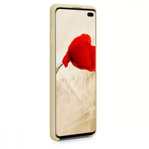 Husa Samsung Galaxy S10 Plus, Silicon, Galben, 49028.158