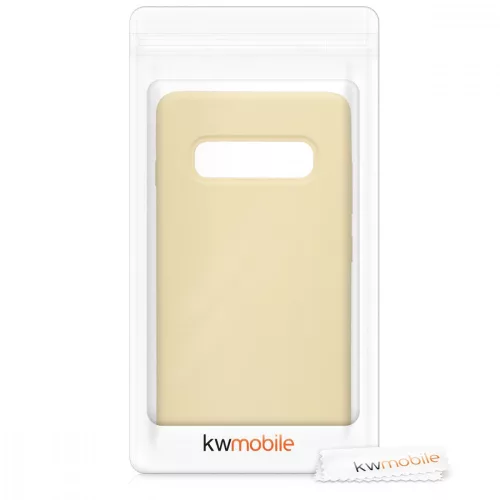 Husa Samsung Galaxy S10 Plus, Silicon, Galben, 49028.158