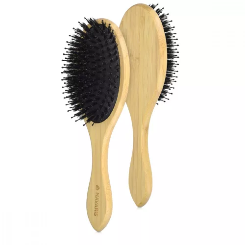 Perie de mistret pentru par Navaris din bambus, 23.5 x 7 cm, 46693.24