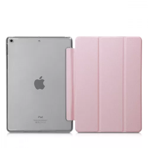 Husa pentru Apple iPad 10.2 2019, Piele ecologica, Roz, 50343.81