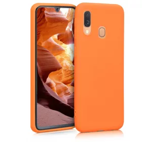Husa Samsung Galaxy A40, Silicon, Portocaliu, 48547.150