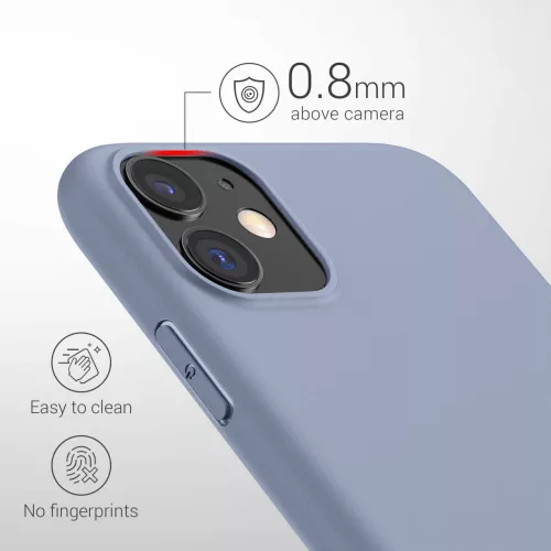 Husa Apple iPhone 11, Silicon, Mov, 49787.136