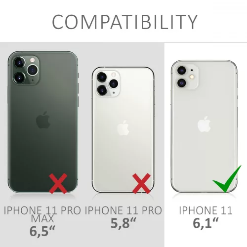 Husa Apple iPhone 11, Textil, Negru, 49805.01