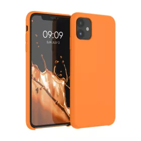 Husa Apple iPhone 11, Silicon, Portocaliu, 49724.150