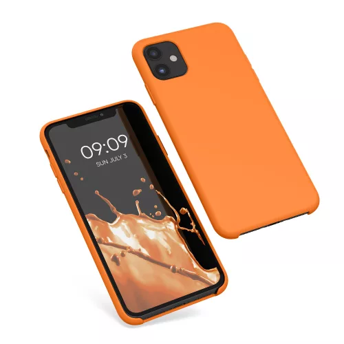 Husa Apple iPhone 11, Silicon, Portocaliu, 49724.150