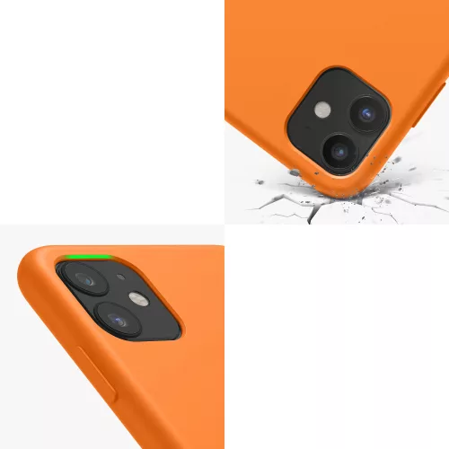 Husa Apple iPhone 11, Silicon, Portocaliu, 49724.150