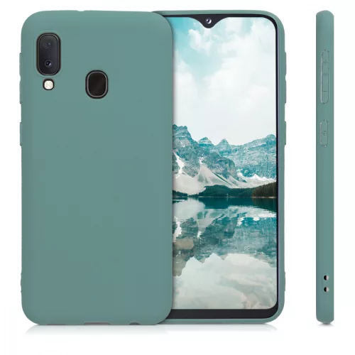Husa Samsung Galaxy A20e, Silicon, Verde, 48738.171