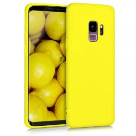 Husa Samsung Galaxy S9, Silicon, Galben, 44089.165