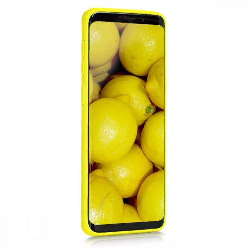Husa Samsung Galaxy S9, Silicon, Galben, 44089.165