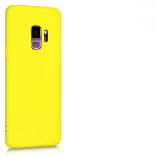 Husa Samsung Galaxy S9, Silicon, Galben, 44089.165