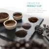 Rasnita electrica cafea Navaris, reglaj macinare, pentru espresso/filtru, negru, plastic
