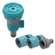 Set 4 conectori pentru furtun Navaris, Duza, Kit robinet, Conector furtun, 51021.01