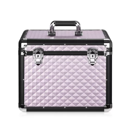 Cutie pentru accesorii ingrijire cai Navaris, Aluminiu, Roz, 50875.01
