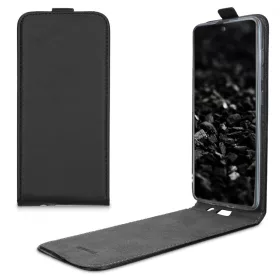 Husa Samsung Galaxy A51, Piele ecologica, Negru, 51202.01