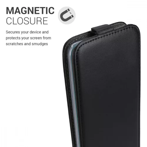 Husa Samsung Galaxy A51, Piele ecologica, Negru, 51202.01