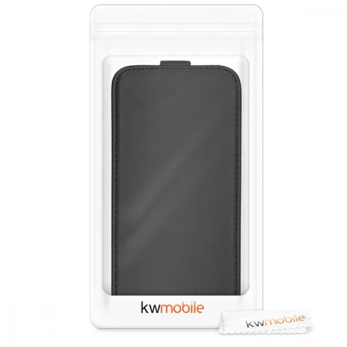 Husa Samsung Galaxy A51, Piele ecologica, Negru, 51202.01