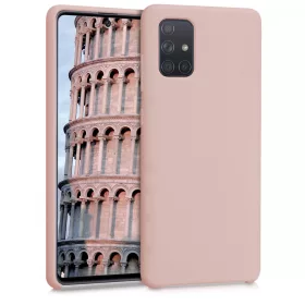 Husa Samsung Galaxy A71, Silicon, Roz, 51209.52