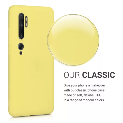Husa Xiaomi Mi Note 10 / Mi Note 10 Pro, Silicon, Galben, 50948.49