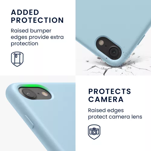 Husa Apple iPhone 8 / iPhone 7 / iPhone SE 2, Silicon, Albastru, 40225.177
