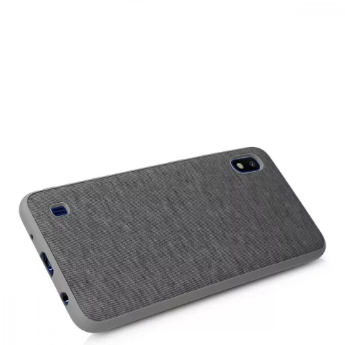 Husa Samsung Galaxy A10, Textil, Gri, 51540.22