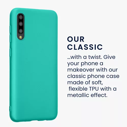 Husa Samsung Galaxy A50, Silicon, Verde, 48056.128