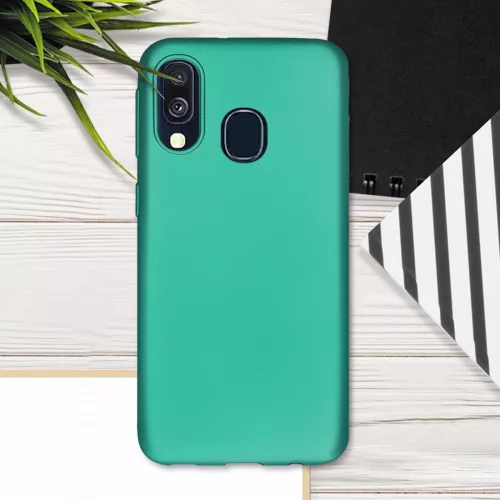Husa Samsung Galaxy A40, Silicon, Verde, 48546.128