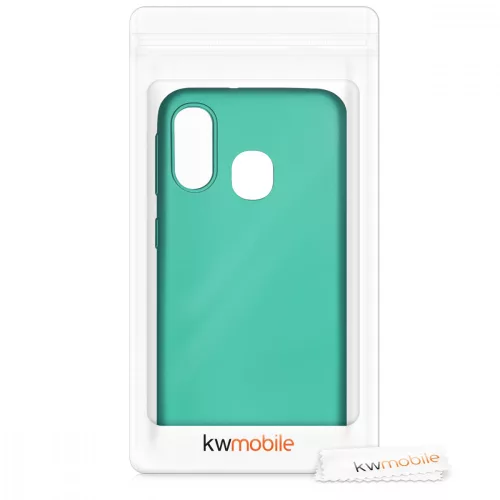 Husa Samsung Galaxy A40, Silicon, Verde, 48546.128
