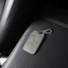 Husa Cheie Auto pentru Renault / Dacia - 4 Butoane - Keyless Go, Piele nabuc, Gri, 48565.09