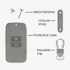 Husa Cheie Auto pentru Renault / Dacia - 4 Butoane - Keyless Go, Piele nabuc, Gri, 48565.09