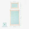 Set saltea si perna presopunctura Navaris, 71x43x3 cm, fibre naturale, bej/albastru, bumbac/plastic