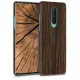Husa OnePlus 8, Lemn, Maro, 51868.01