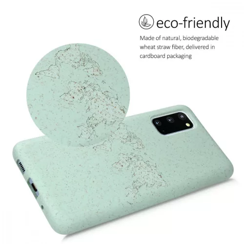 Husa Samsung Galaxy S20, Fibre vegetale, Verde, 51956.01