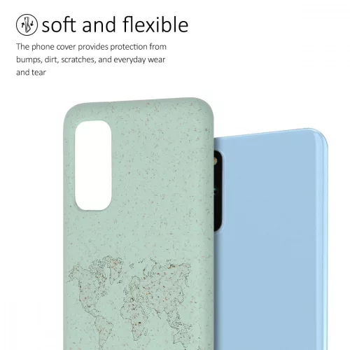 Husa Samsung Galaxy S20, Fibre vegetale, Verde, 51956.01