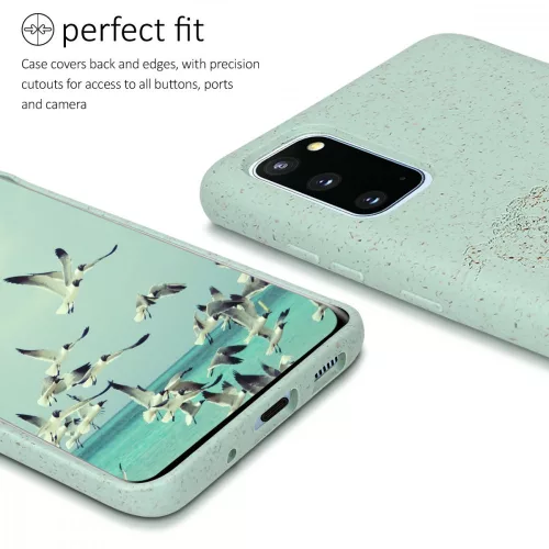 Husa Samsung Galaxy S20, Fibre vegetale, Verde, 51956.01