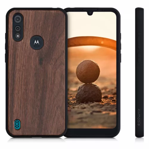 Husa Motorola Moto E6s (2020), Lemn, Maro, 52179.18