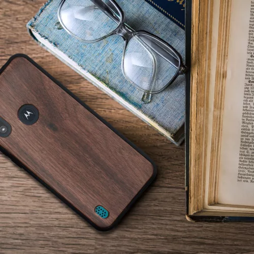 Husa Motorola Moto E6s (2020), Lemn, Maro, 52179.18