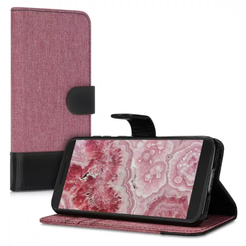 Husa Alcatel 1S (2019), Textil, Roz, 48090.10