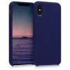 Husa Apple iPhone X / iPhone XS, Silicon, Albastru, 46313.182