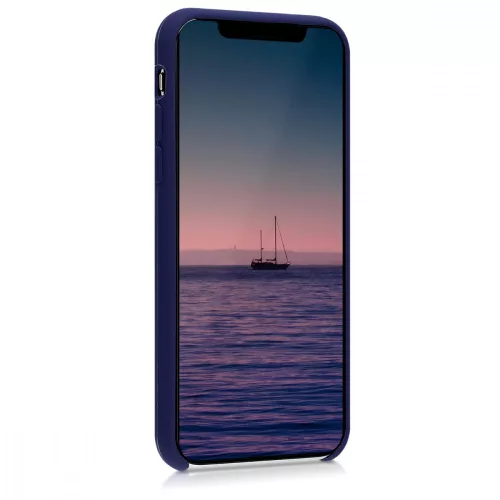 Husa Apple iPhone X / iPhone XS, Silicon, Albastru, 46313.182