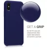 Husa Apple iPhone X / iPhone XS, Silicon, Albastru, 46313.182