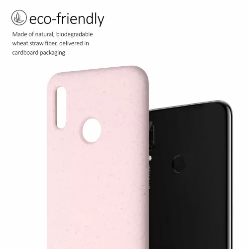 Husa Huawei P Smart (2019), Fibre vegetale, Roz, 52418.33