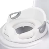 Reductor toaleta copii Navaris, cu capac si manere, 36x32x18 cm, antialunecare, alb, polipropilena/PVC