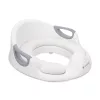 Reductor toaleta copii Navaris, cu capac si manere, 36x32x18 cm, antialunecare, alb, polipropilena/PVC