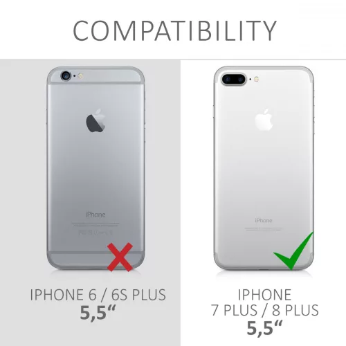 Husa Apple iPhone 8 Plus / iPhone 7 Plus, Silicon, Albastru, 40842.177
