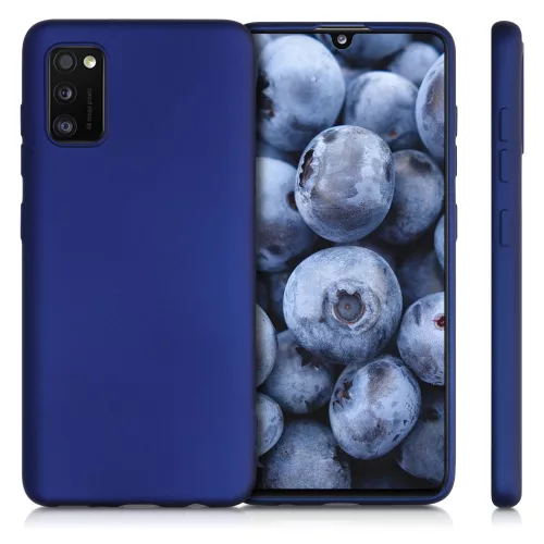 Husa Samsung Galaxy A41, Silicon, Albastru, 52254.64