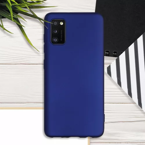 Husa Samsung Galaxy A41, Silicon, Albastru, 52254.64
