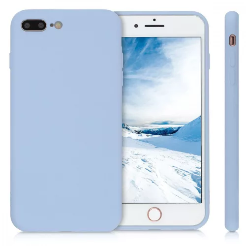 Husa Apple iPhone 8 Plus / iPhone 7 Plus, Silicon, Albastru, 49981.58