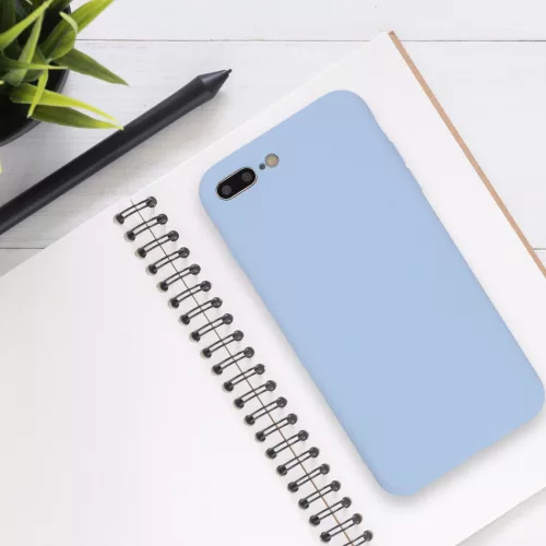 Husa Apple iPhone 8 Plus / iPhone 7 Plus, Silicon, Albastru, 49981.58