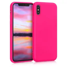 Husa Apple iPhone X / iPhone XS, Silicon, Roz, 49982.77