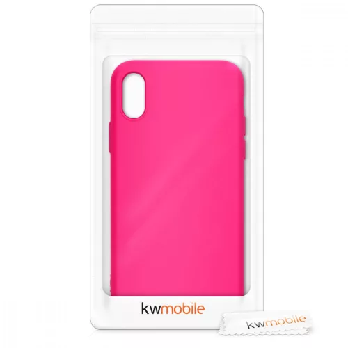 Husa Apple iPhone X / iPhone XS, Silicon, Roz, 49982.77